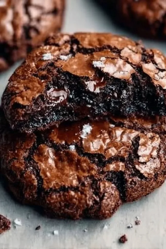 Delicious fudgy chewy brookies combining rich brownies and soft cookies.
