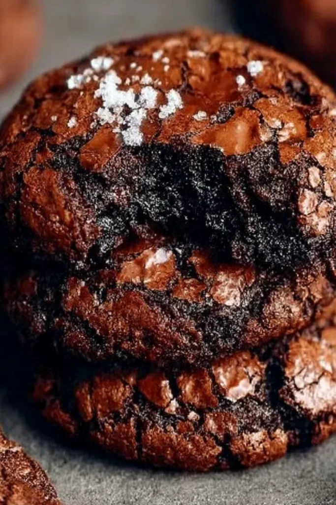 Delicious fudgy chewy brownies served on a plate