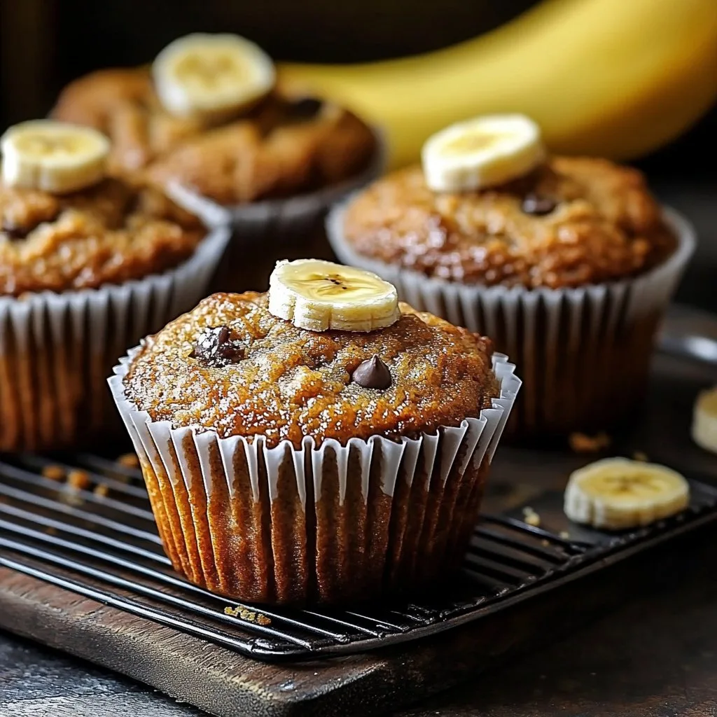 Moist Banana Bread Muffins