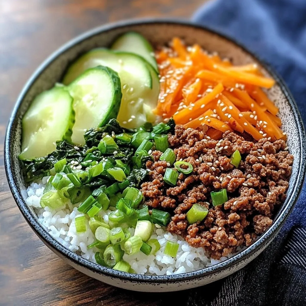 Korean Ground Beef Bowl 1 Korean Ground Beef Bowl