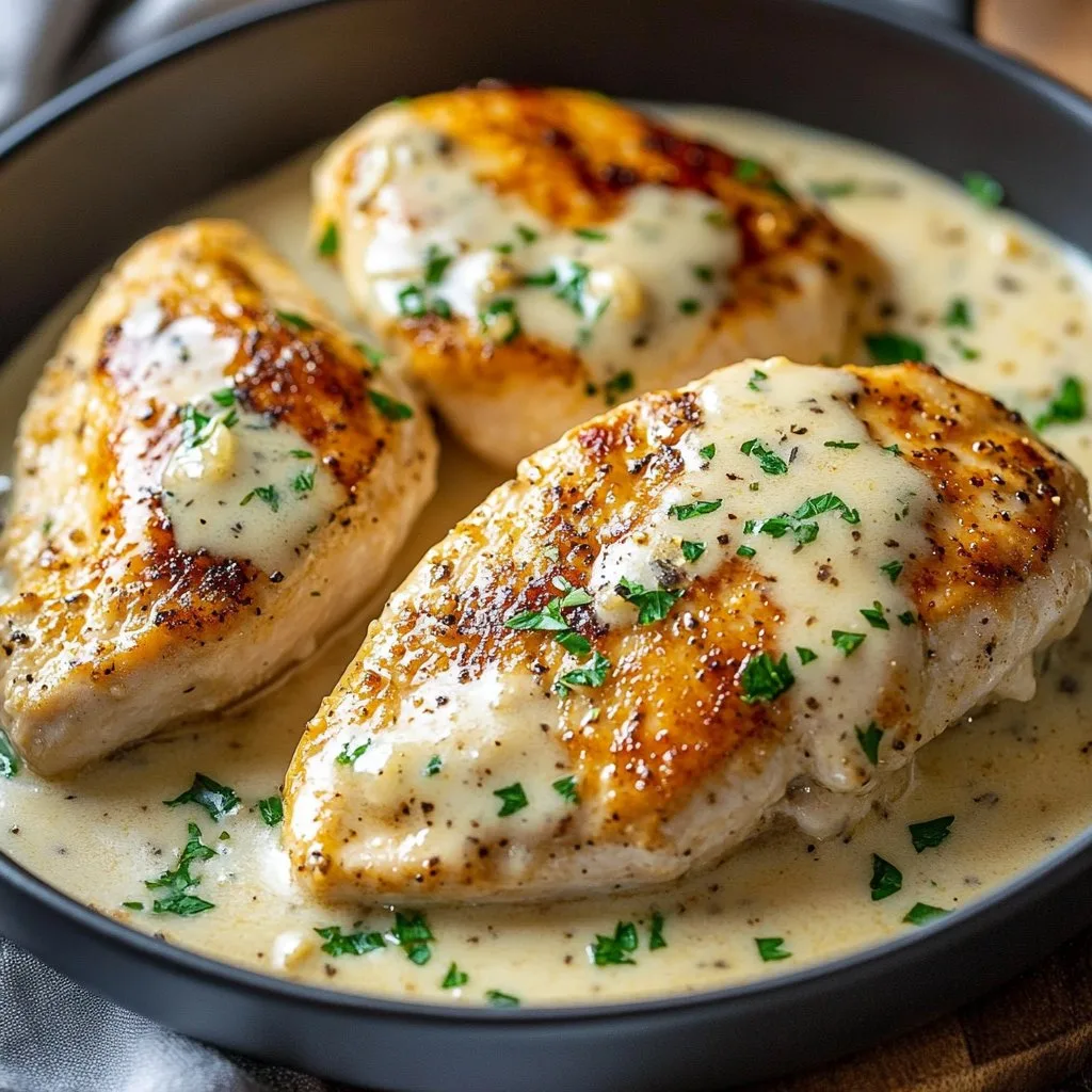 Creamy Garlic Parmesan Chicken Breast 1 Creamy Garlic Parmesan Chicken Breast