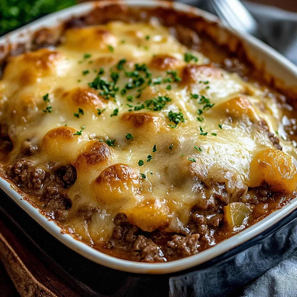Amish Hamburger Steak Bake 1 Amish Hamburger Steak Bake