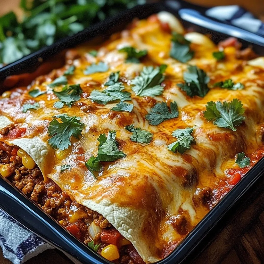 Ground Beef Enchiladas