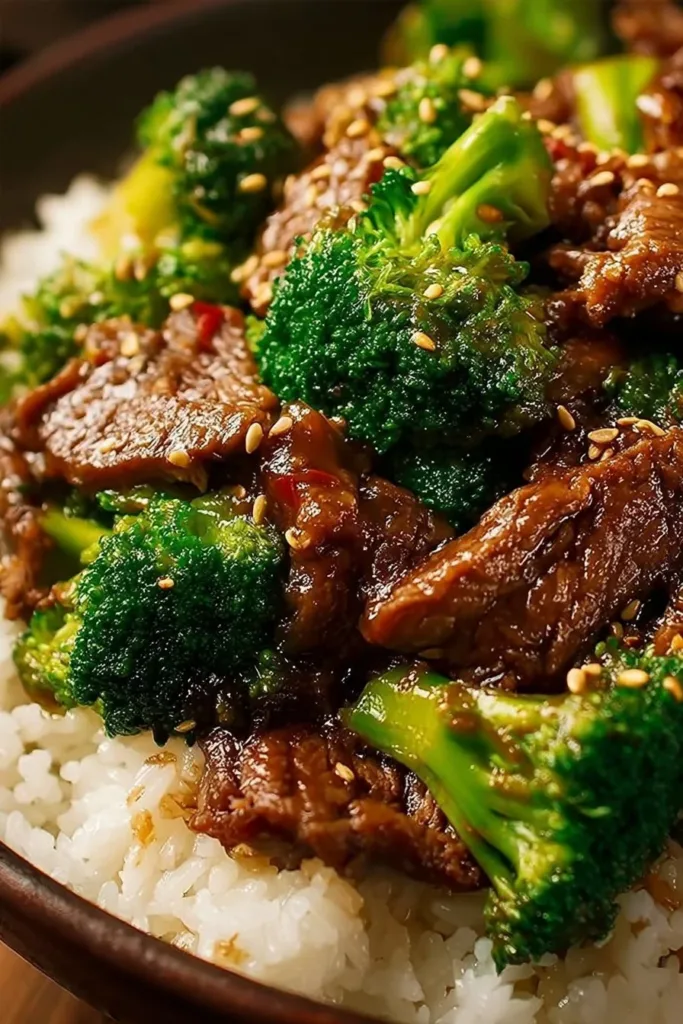 Delicious Beef and Broccoli stir-fry with tender beef and fresh broccoli