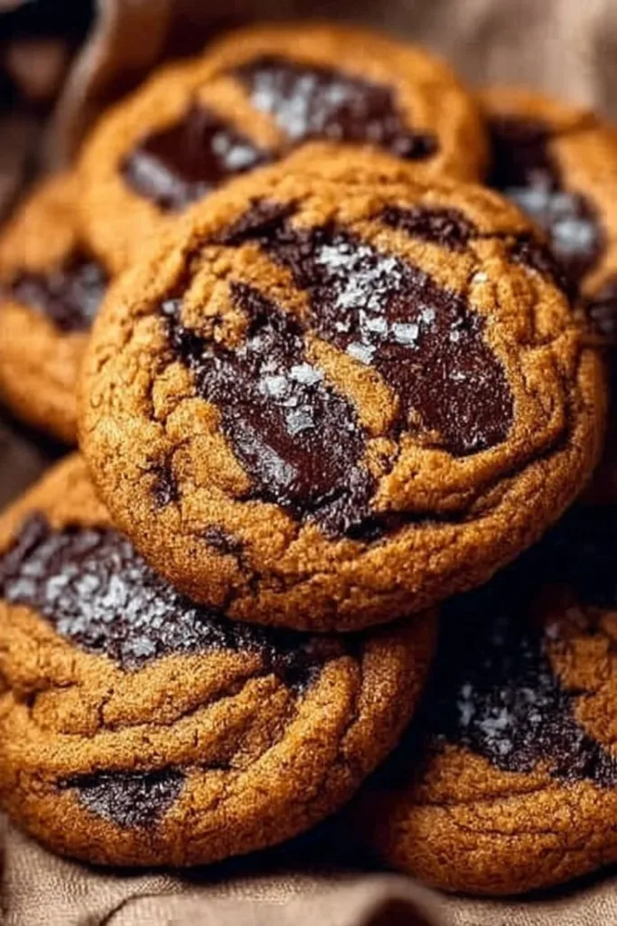 Chewy pumpkin chocolate chip cookies fresh from the oven