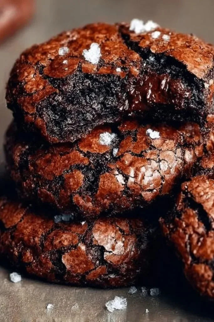 Fudgy chewy brownies fresh out of the oven, rich and delicious dessert