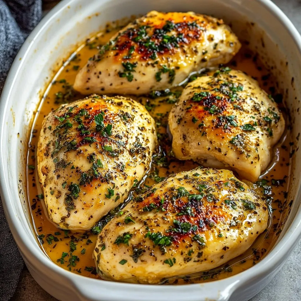 Garlic Butter Baked Chicken Breast 1 Garlic Butter Baked Chicken Breast