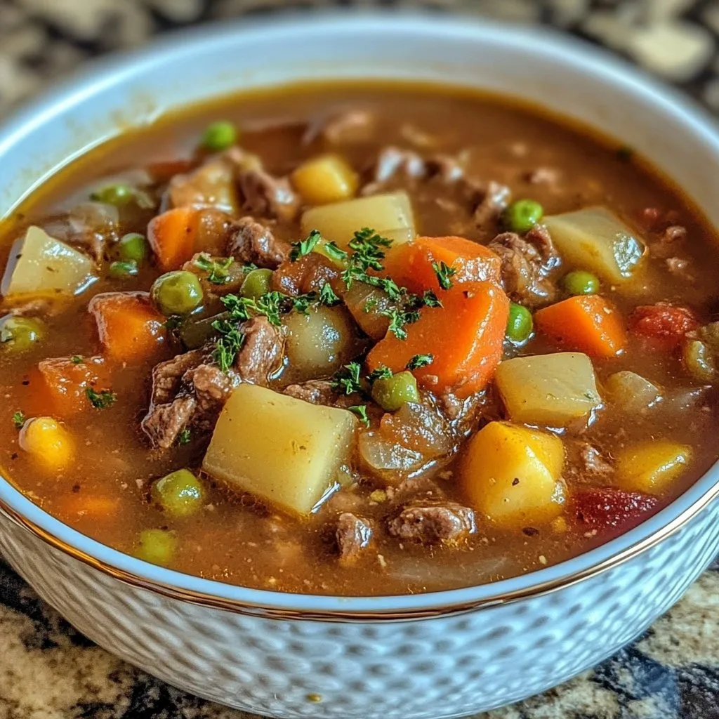 My Mom's Old-Fashioned Vegetable Beef Soup