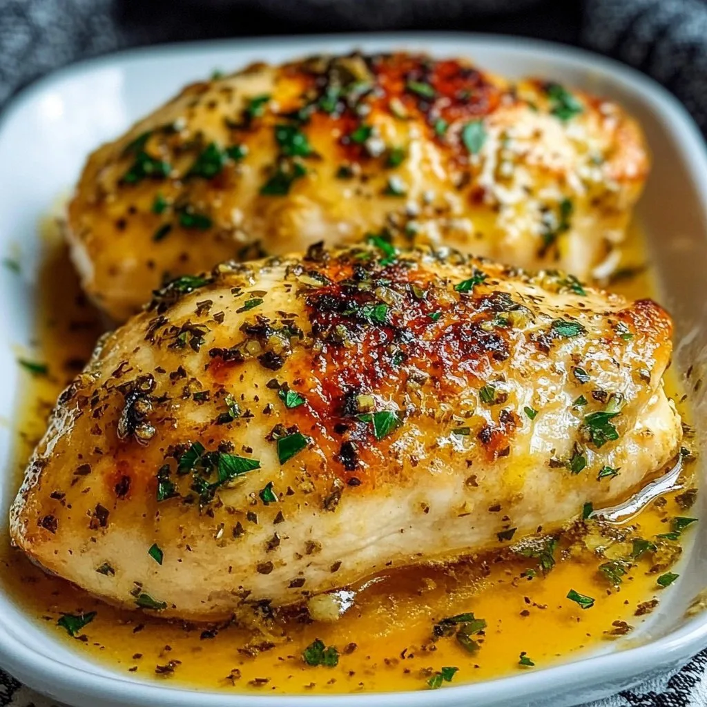 Garlic Butter Baked Chicken Breast