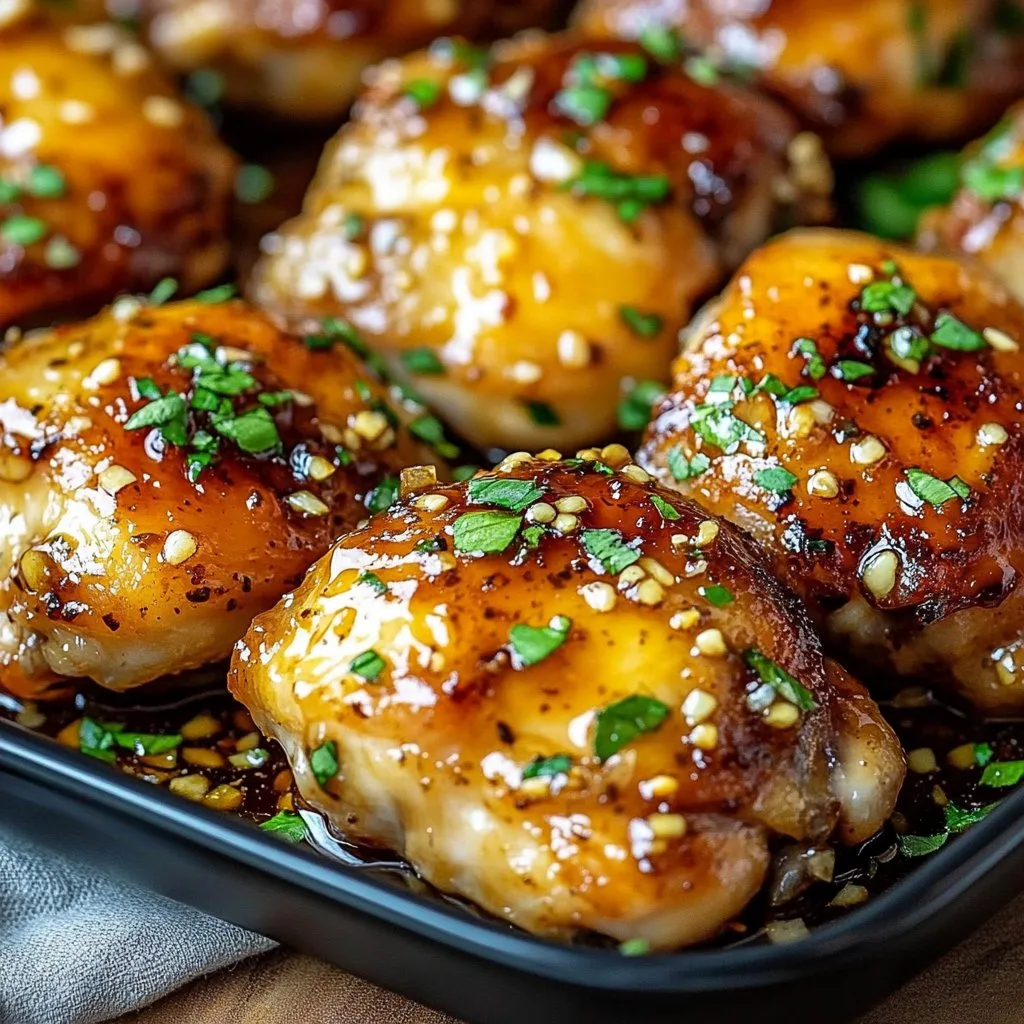 Honey Garlic Chicken Thighs