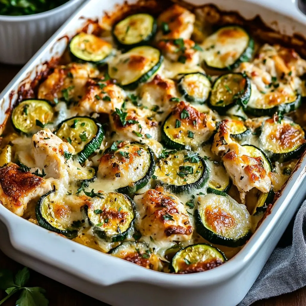 Easy Chicken Zucchini Bake