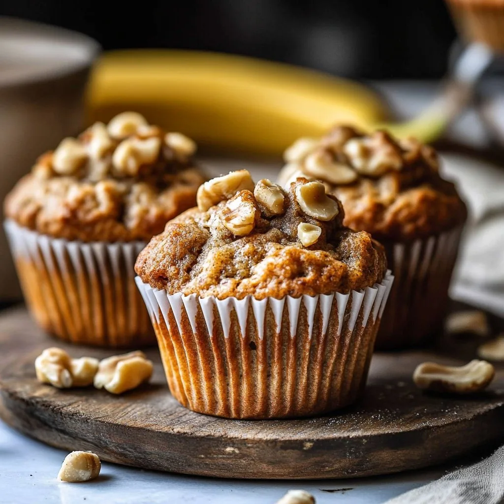 Moist Banana Nut Muffins 1 Moist Banana Nut Muffins