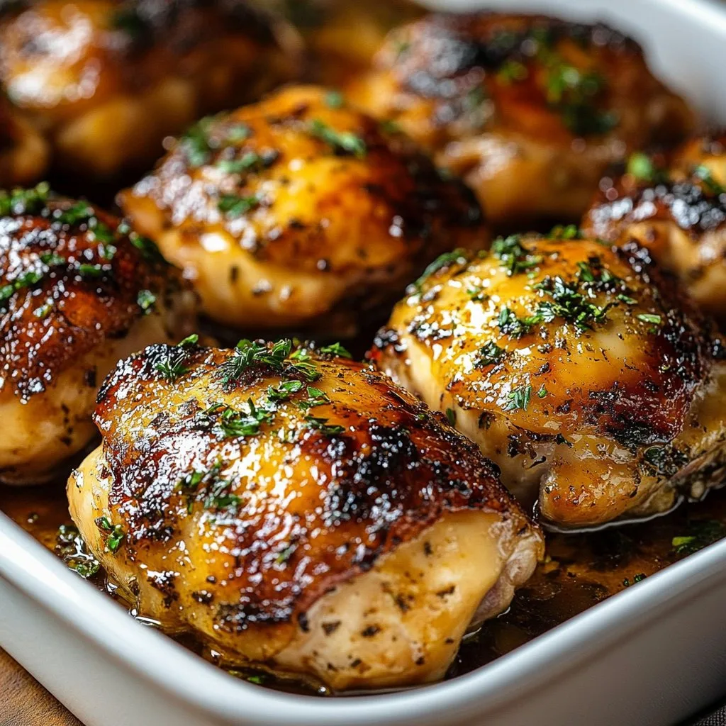 Oven-Baked Chicken Thighs