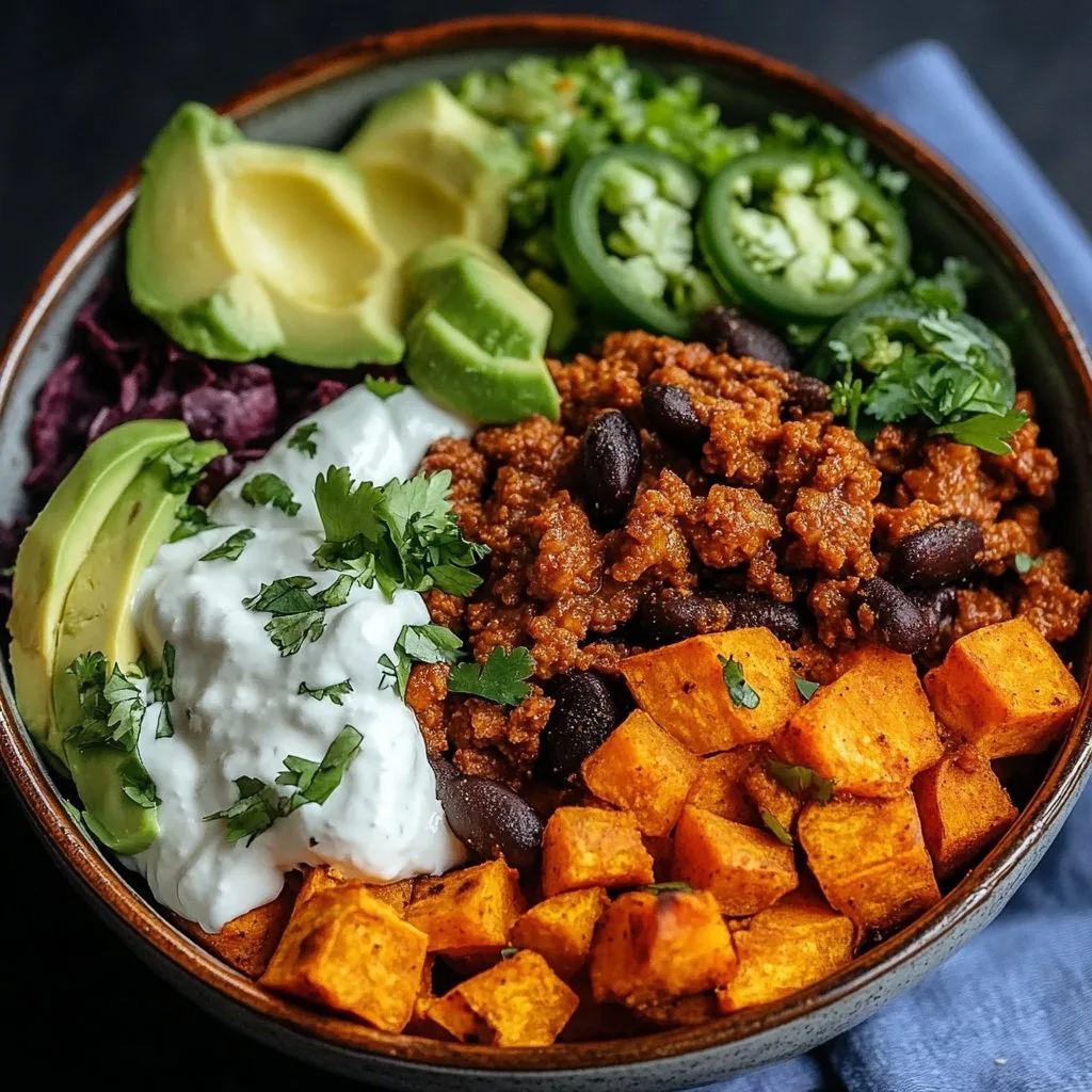 Sweet Potato Taco Bowl 1 Sweet Potato Taco Bowl