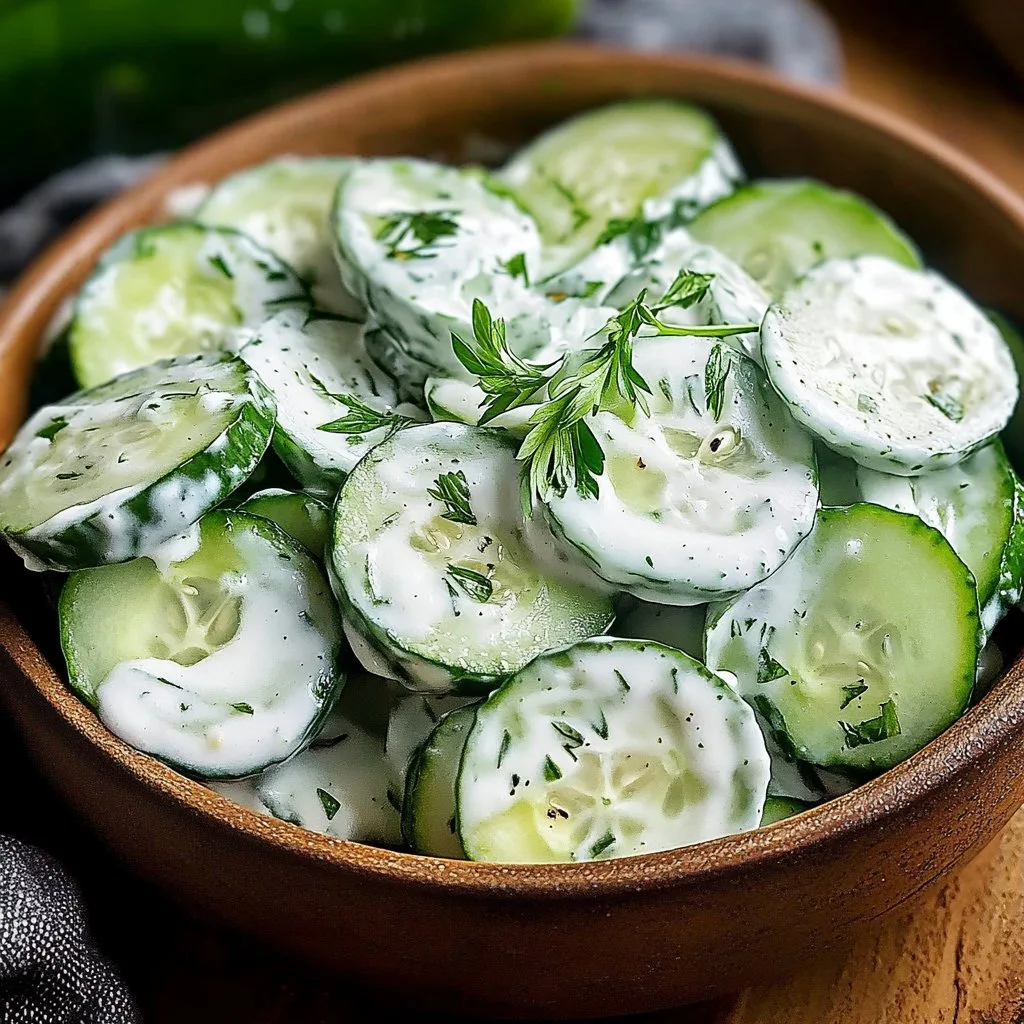 Creamy Cucumber Salad