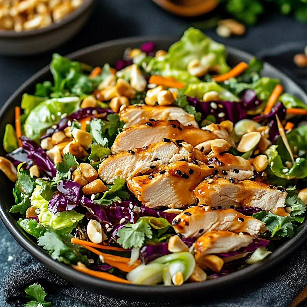 Asian Chicken Salad with Ginger Dressing