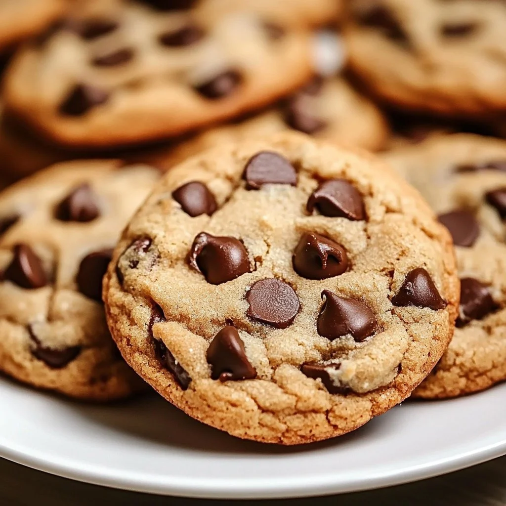 Bakery style chocolate cookies with gooey chocolate chips