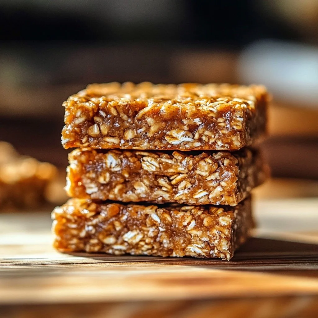Delicious banana oatmeal bars fresh out of the oven, perfect for healthy snacking.