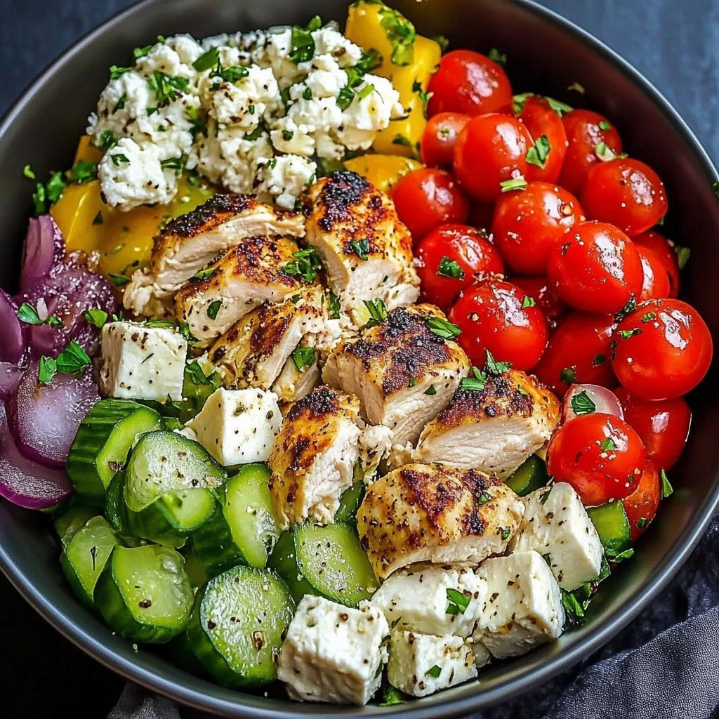 Greek Chicken Bowls