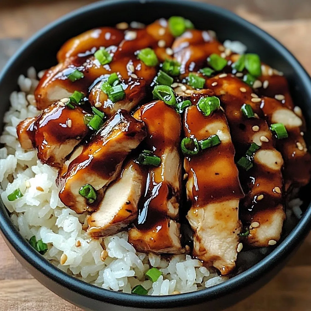 Honey BBQ Chicken Rice