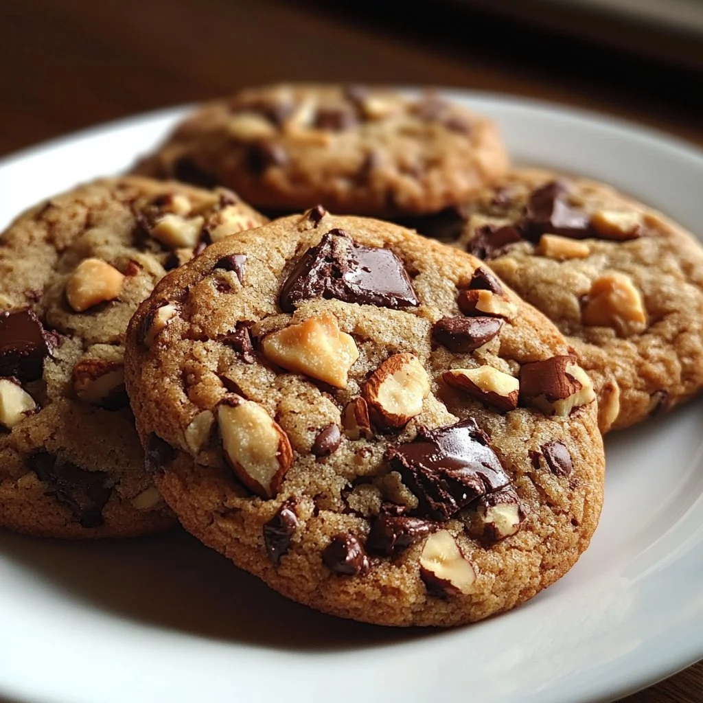 Delicious homemade cowboy cookies with chocolate chips and oats