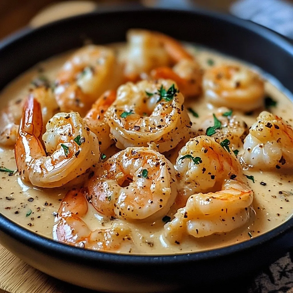 Easy Creamy Garlic Shrimp