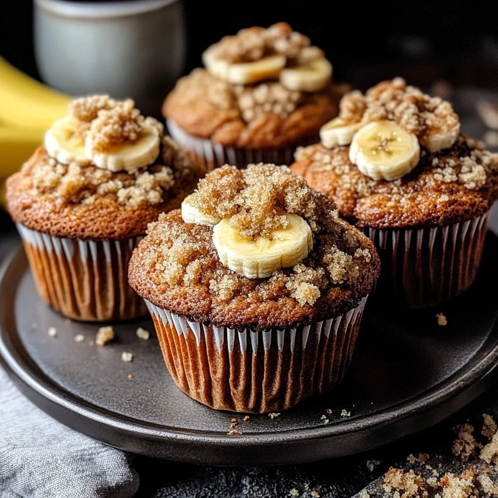 Coffee Cake Banana Bread Muffins