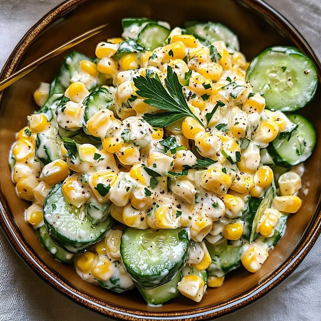 Street Corn Creamy Cucumber Salad 1 Street Corn Creamy Cucumber Salad