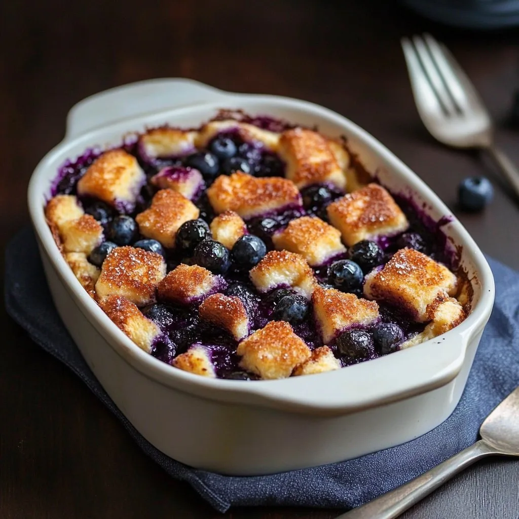 Blueberry French Toast Casserole 1 Quick Blueberry French Toast Casserole
