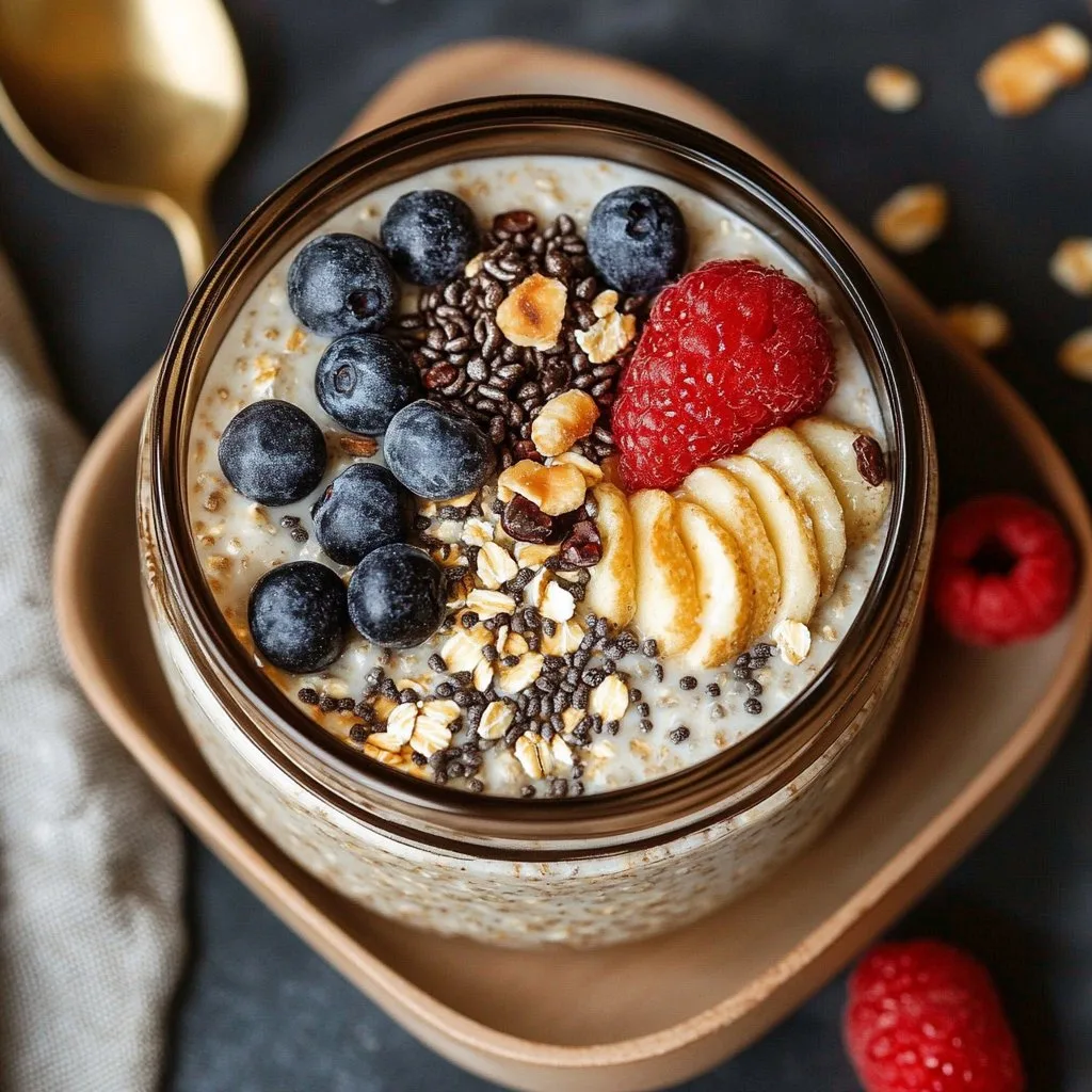 High Protein Overnight Oats 1 High Protein Overnight Oats