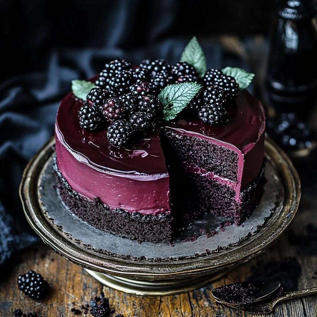 Blackberry Velvet Gothic Cake 1 Blackberry Velvet Gothic Cake