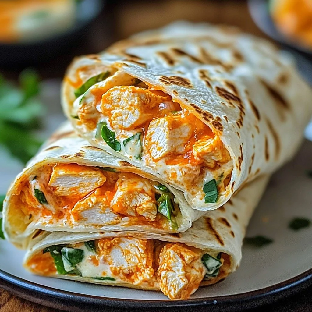 Buffalo Chicken Wraps 1 Buffalo Chicken Wraps