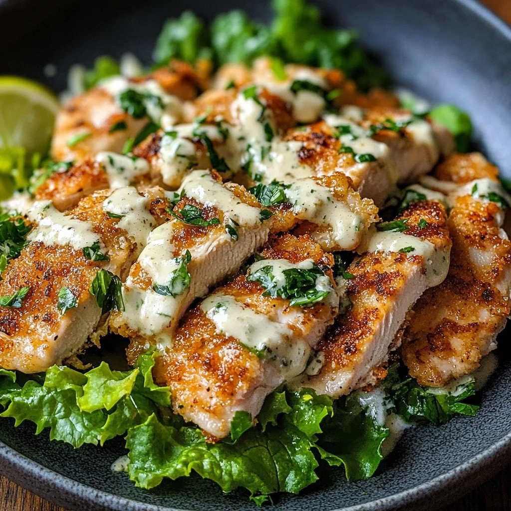 Caesar-Coated Chicken 1 Caesar-Coated Chicken