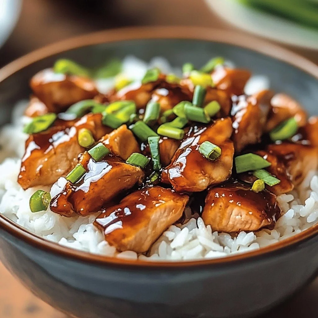 Delicious caramelized soy chicken served in garlic ginger broth