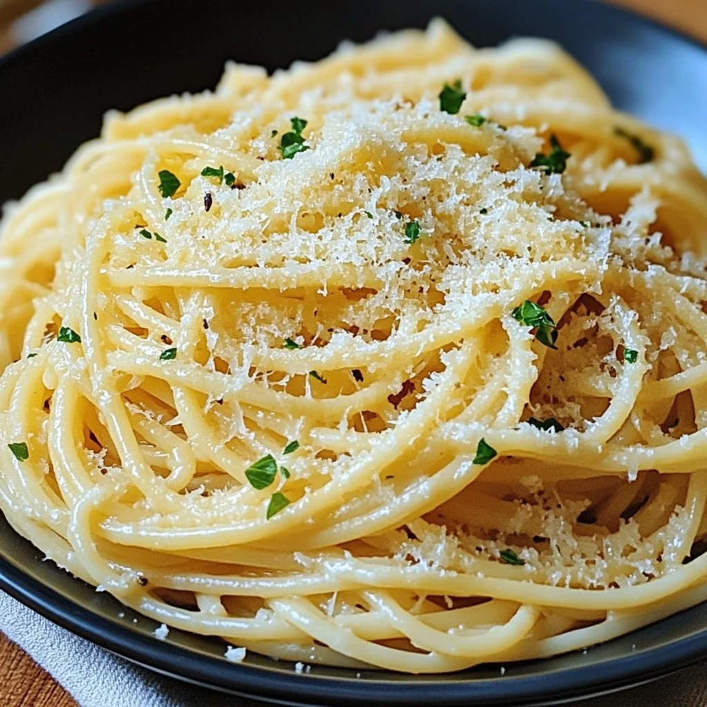 Cheesy Garlic Parmesan Spaghetti 1 Cheesy Garlic Parmesan Spaghetti