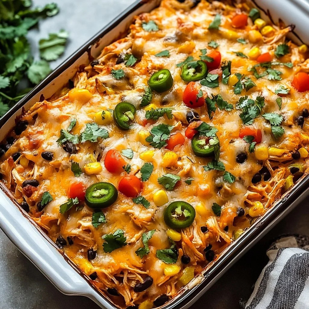 Chicken Burrito Casserole 1 Chicken Burrito Casserole