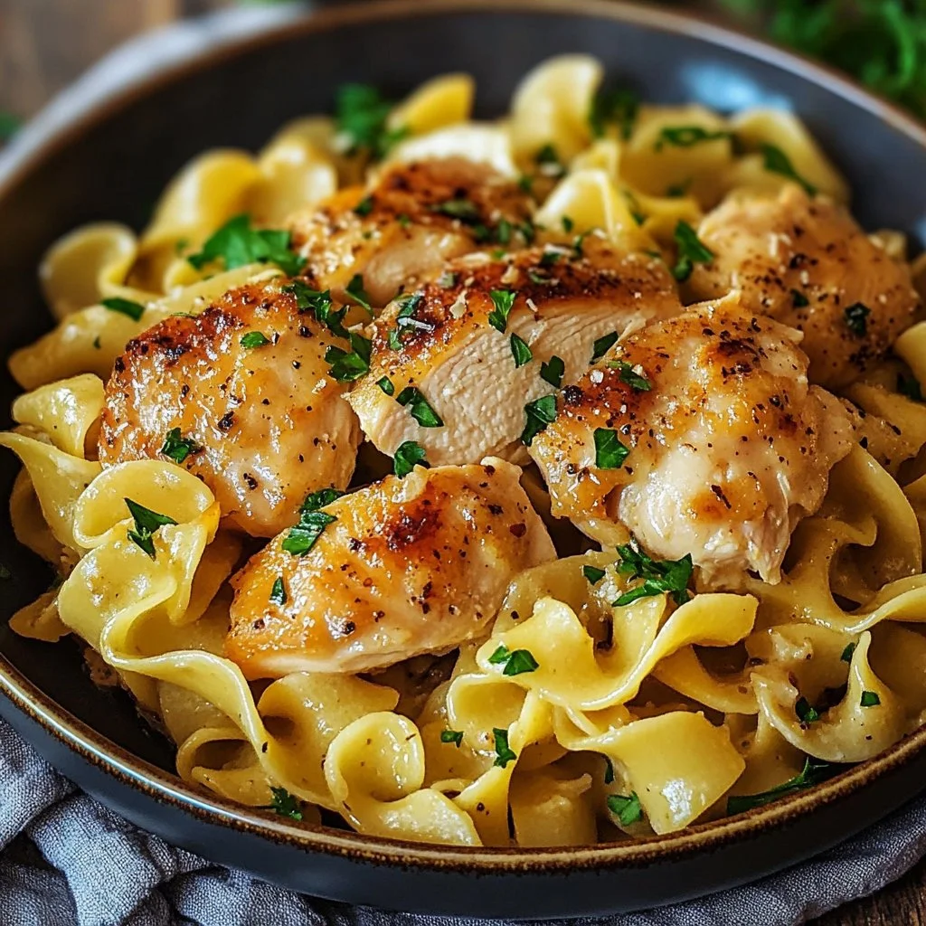 Chicken with Buttered Noodles