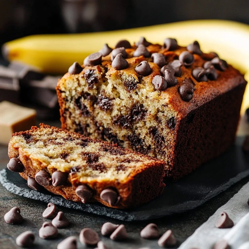 Chocolate Chip Banana Bread 1 Chocolate Chip Banana Bread
