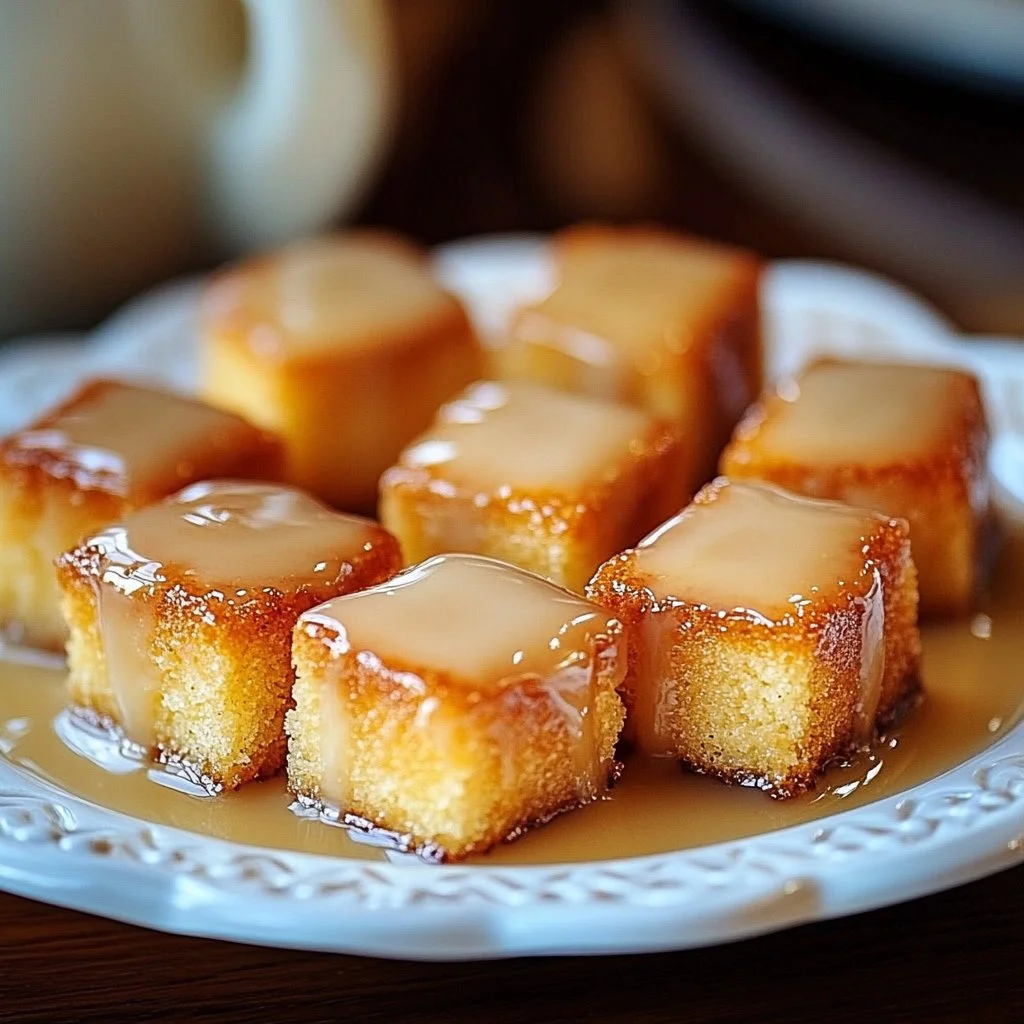 Delicious cinnamon roll French toast bites served on a plate with syrup.