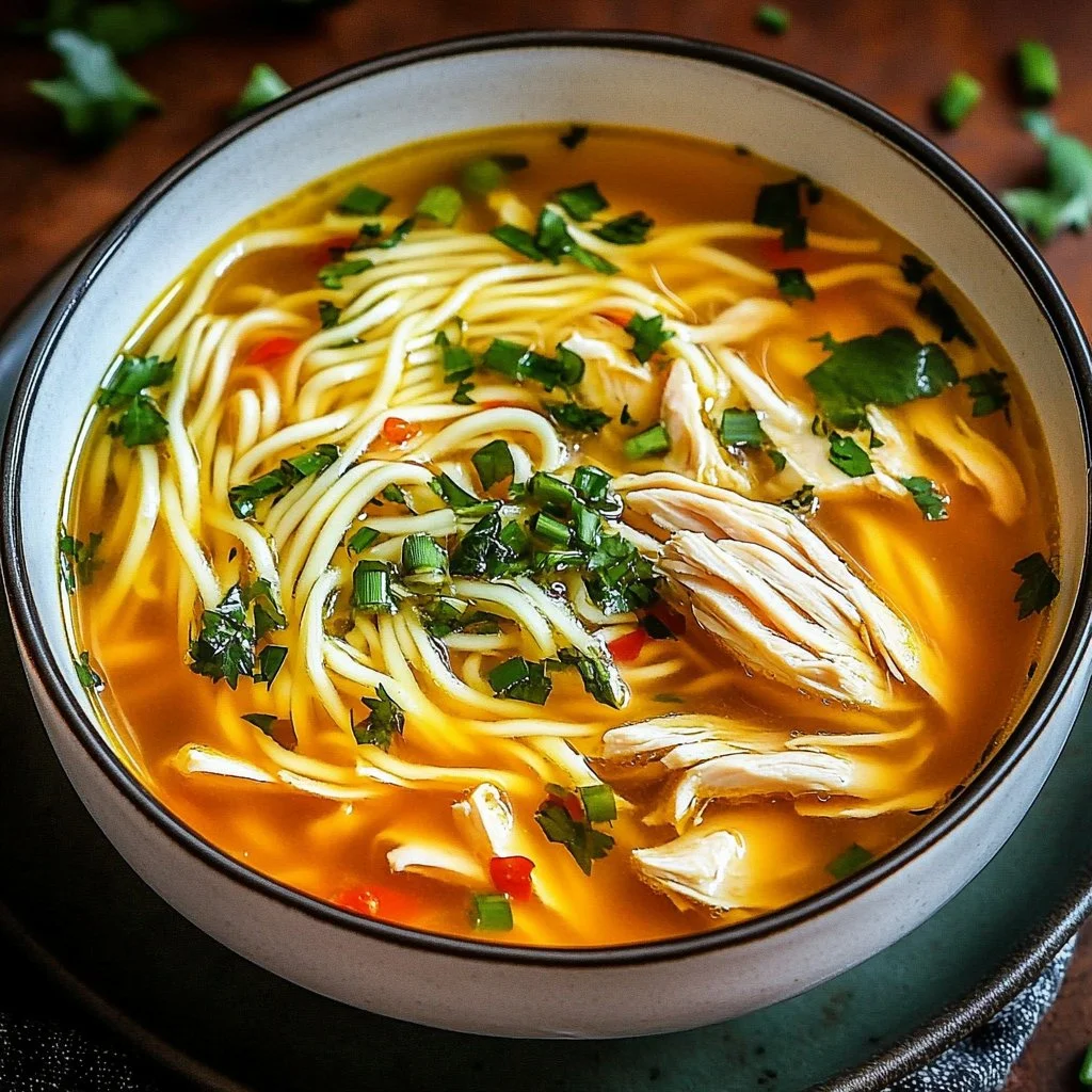 Classic Ginger Garlic Chicken Noodle Soup 1 Classic Ginger Garlic Chicken Noodle Soup