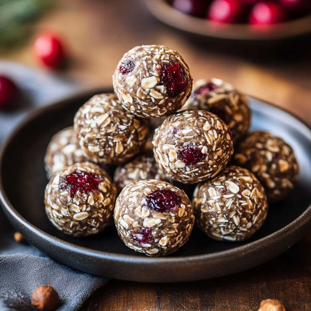 Cranberry Energy Balls 1 Cranberry Energy Balls