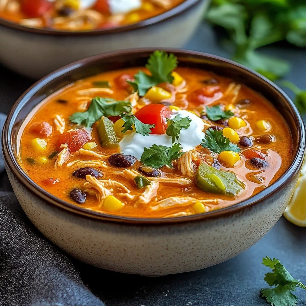 Creamy Chicken Enchilada Soup 1 Creamy Chicken Enchilada Soup