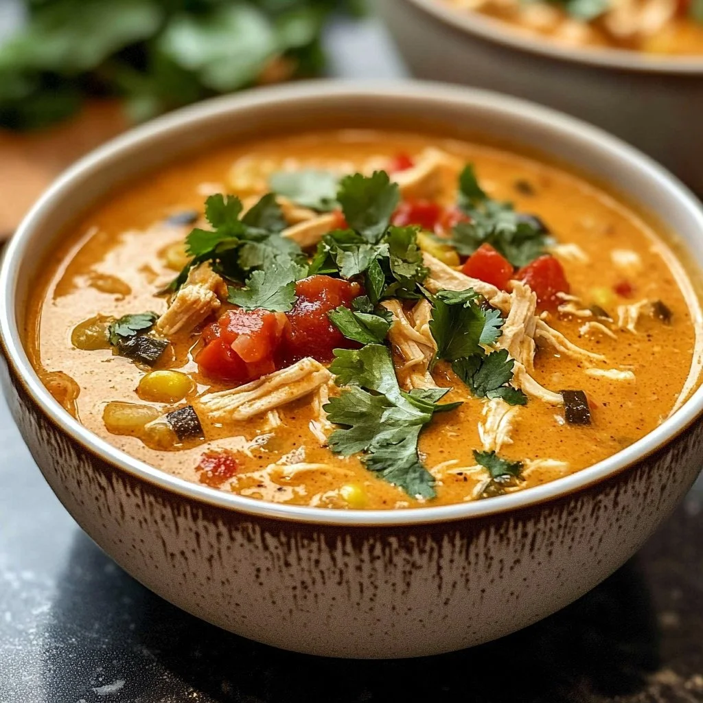 Creamy Chicken Enchilada Soup 1 Creamy Chicken Enchilada Soup