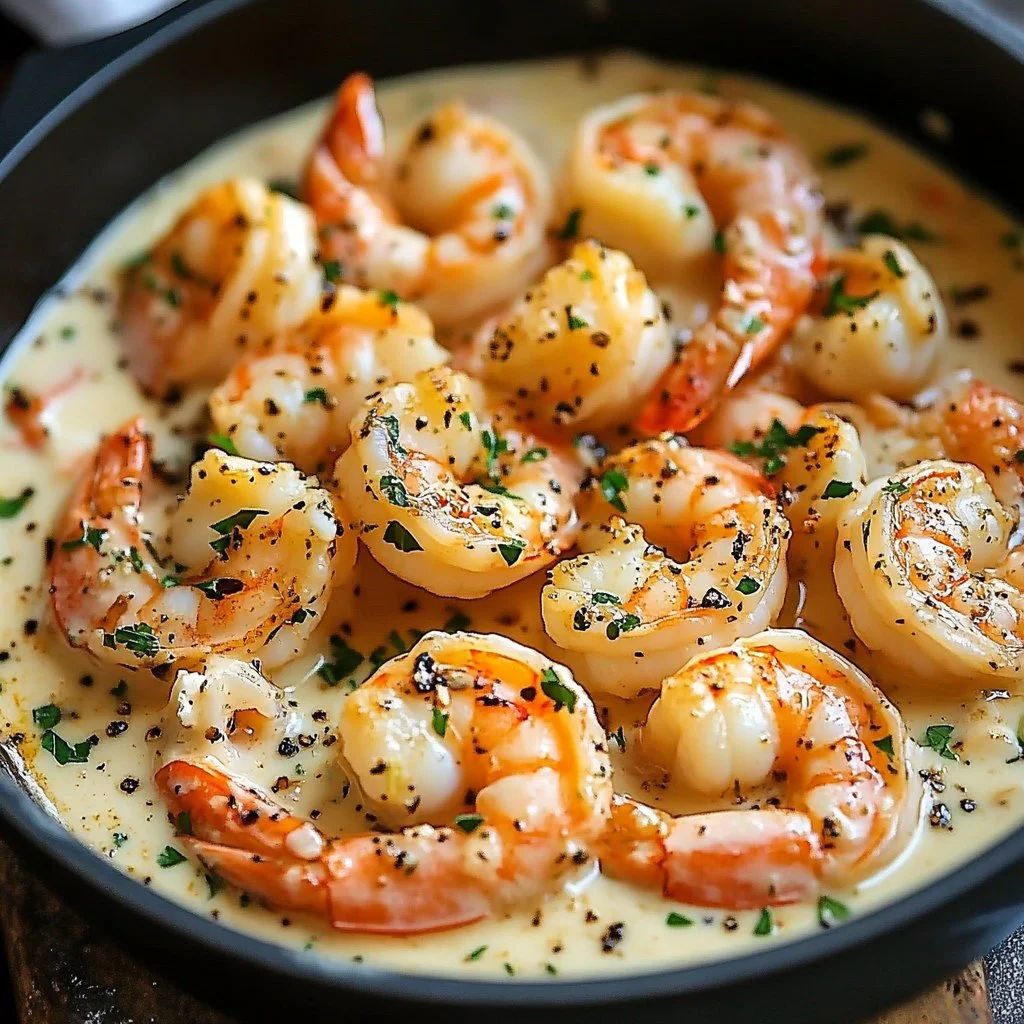 Creamy Garlic Shrimp 1 Easy Creamy Garlic Shrimp