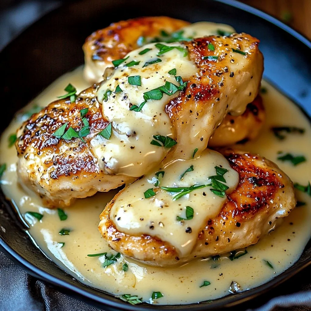 Creamy Parmesan Topped Chicken 1 Creamy Parmesan-Topped Chicken