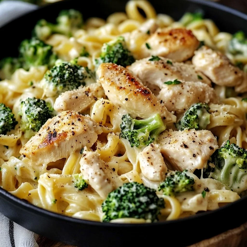 Creamy Rotisserie Chicken Broccoli Pasta