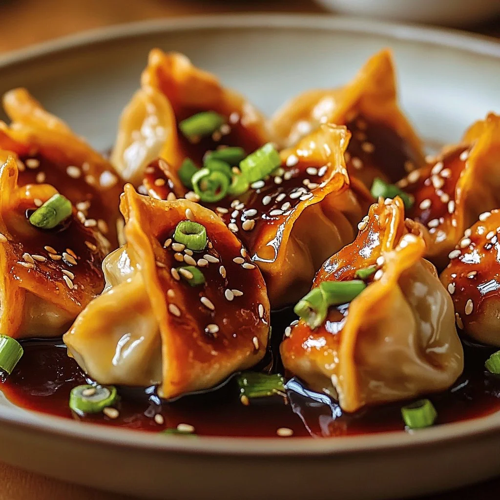 Crispy chicken wonton tacos filled with fresh toppings and herbs