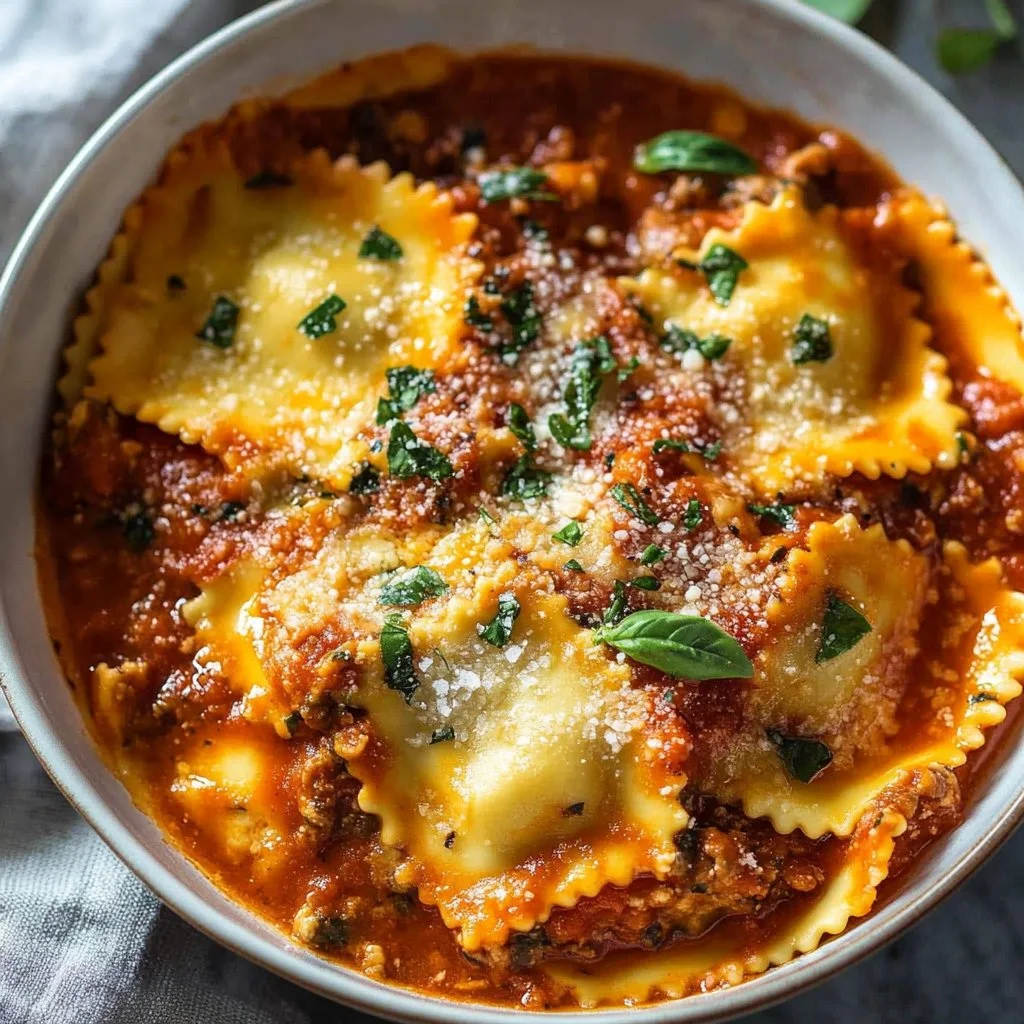 Crockpot Ravioli Lasagna 1 Crockpot Ravioli Lasagna