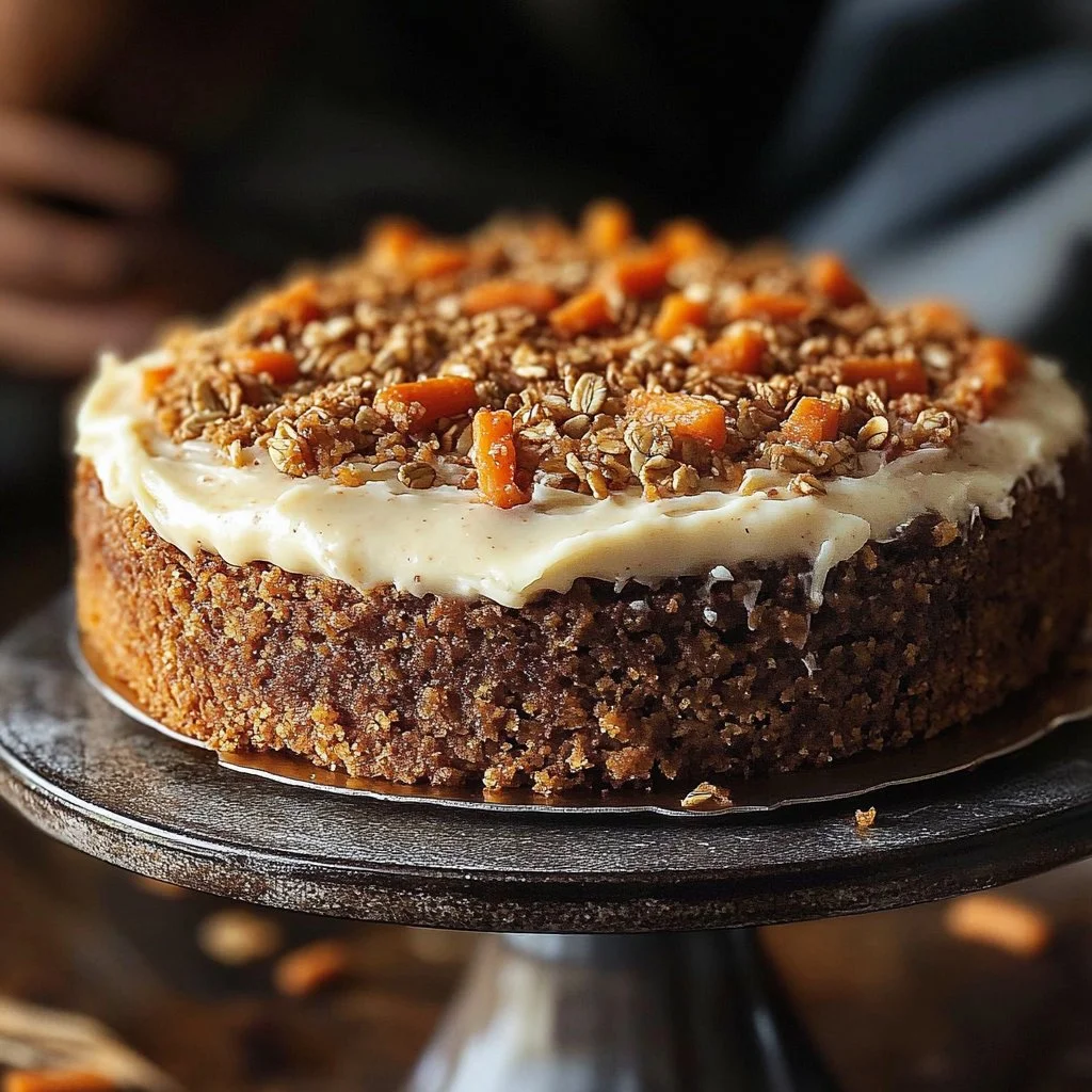 Flourless Oatmeal Carrot Cake 1 Flourless Oatmeal Carrot Cake