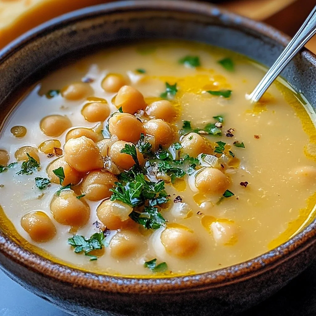 Garlic Chickpea Soup 1 Garlic Chickpea Soup